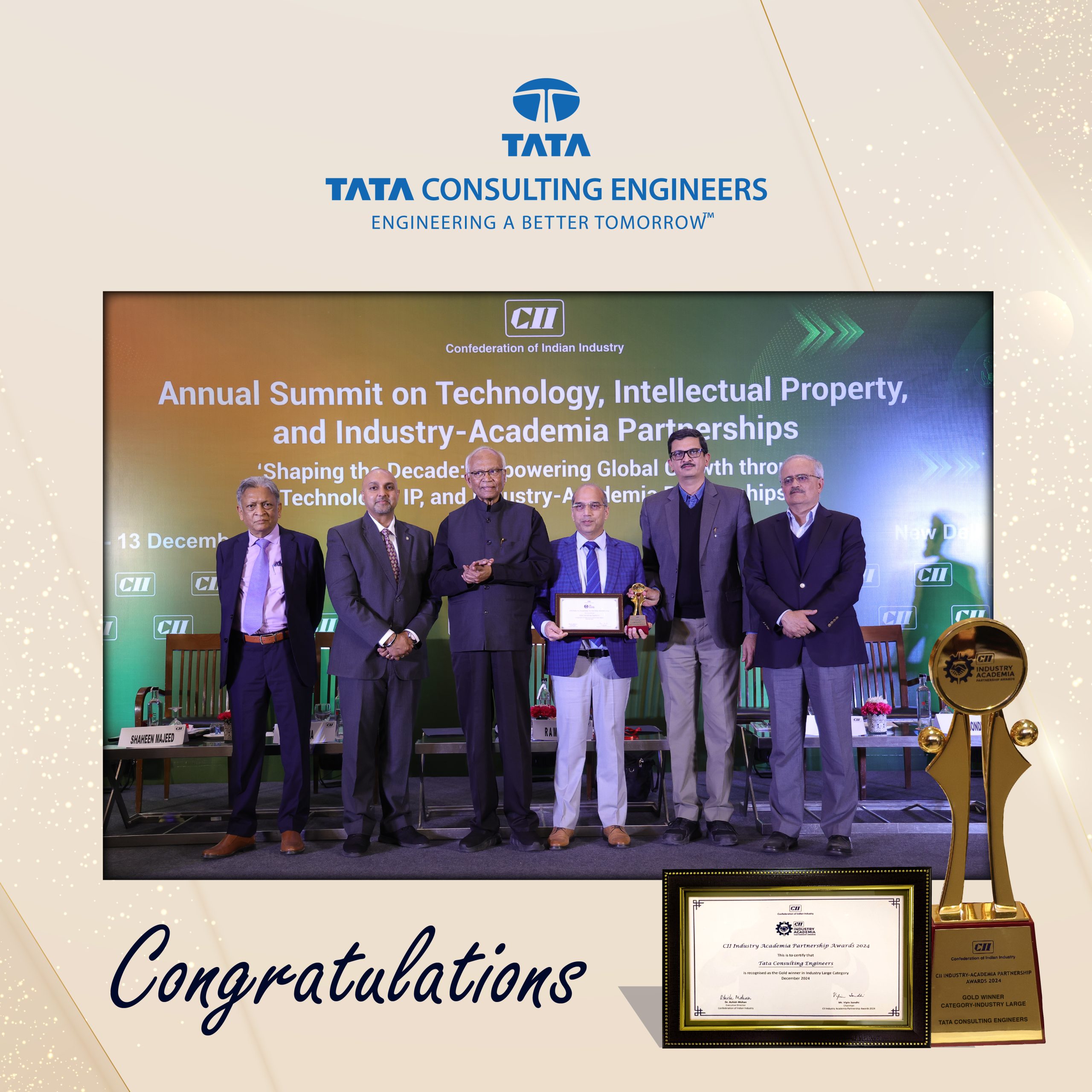 CII Industry-Academia Partnership Gold Award