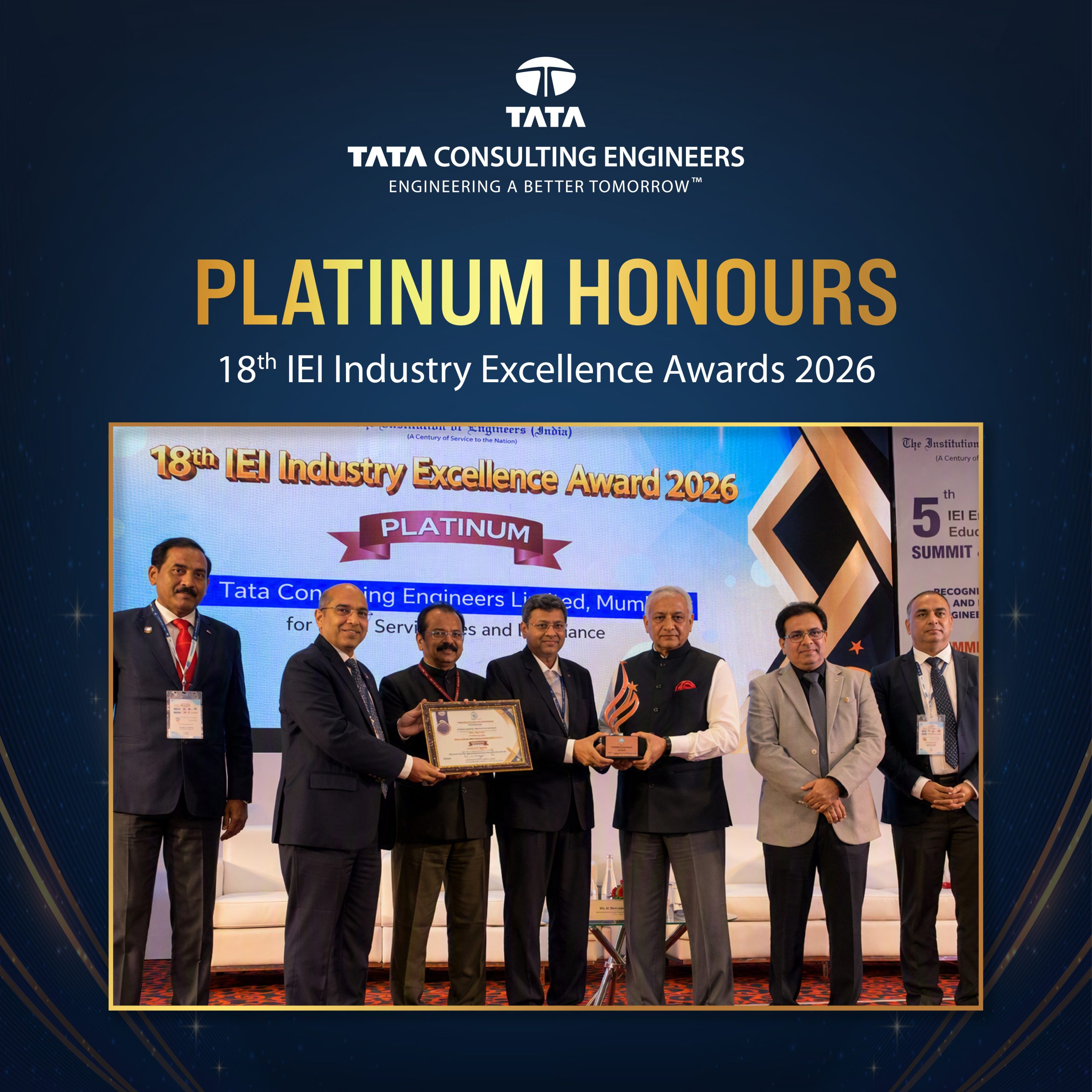 18th IEI Industry Excellence Award 2026 (Platinum)