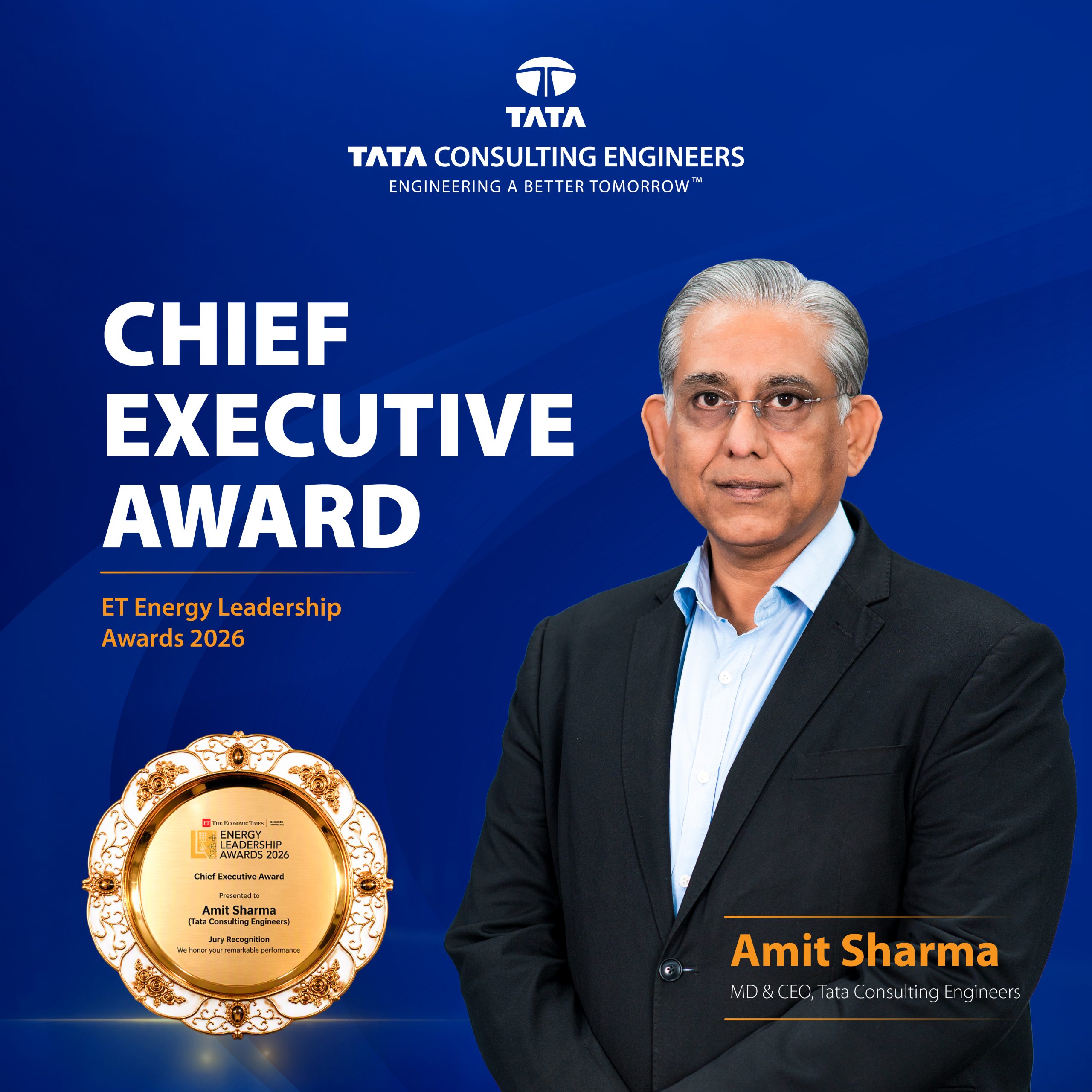 Chief Executive Award at the ET Energy Leadership Awards 2026.